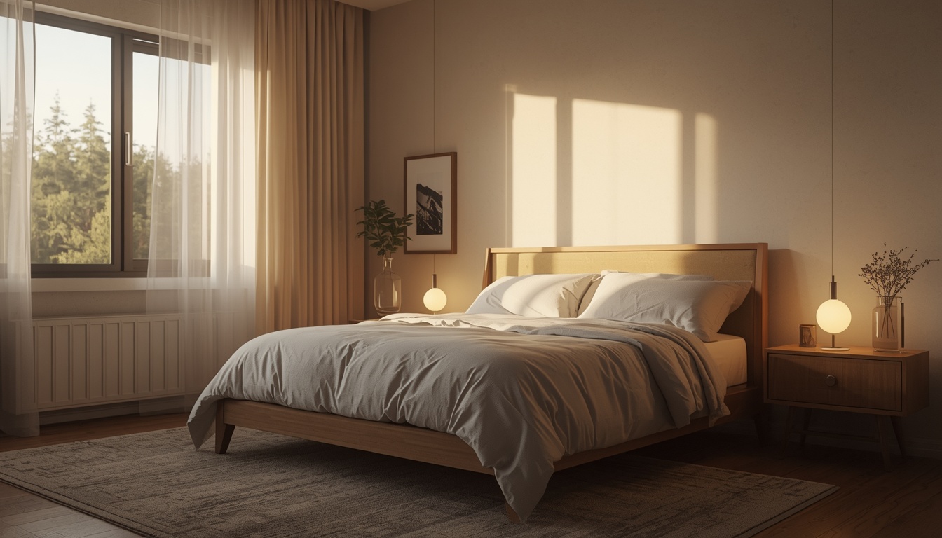 Slaapkamer met warm avondlicht voor avondroutines bij Luminousmyfilter